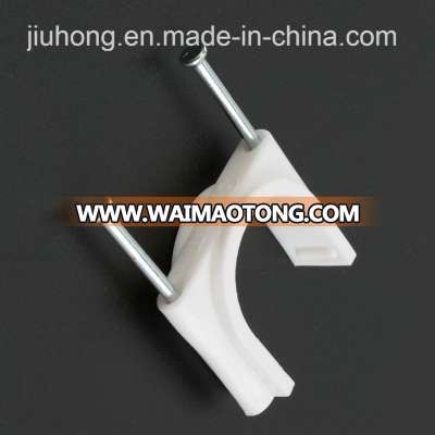 White Circle (K type) Cable Clips