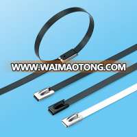 7.9*250mm Epoxy Coated Stainless Steel Cable Ties in Factory