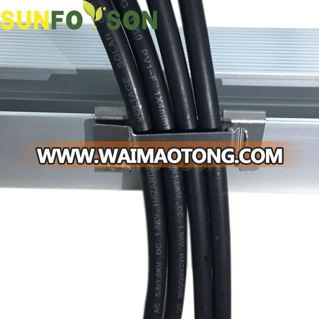 Solar pv cable clips for 2-4 wires